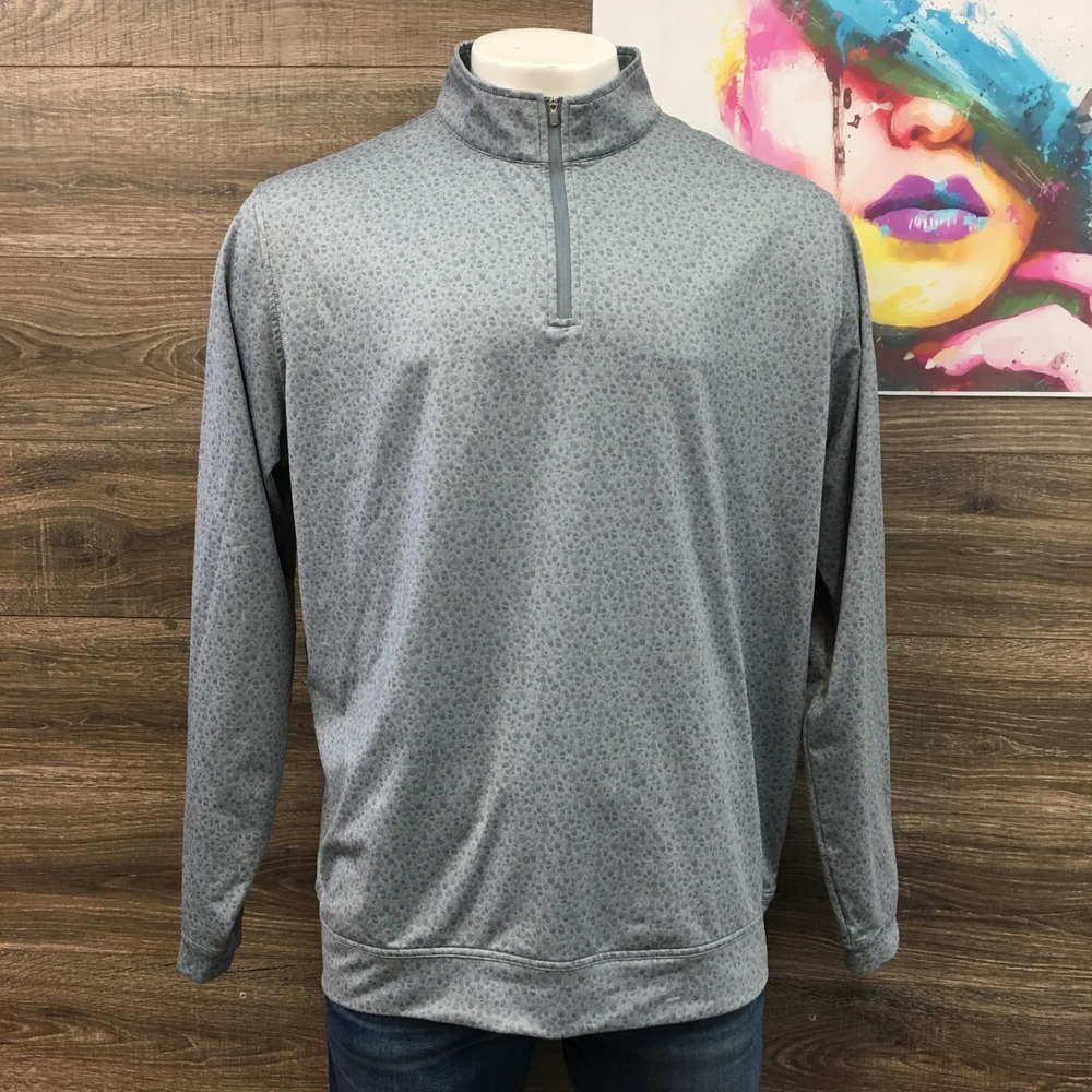Peter Millar Dazed And Transfused Mens XXL Quarter Zip Pullover Long Sleeve Golf